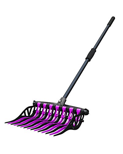Noble Outfitters Wave Pitch Fork Unbreakable Lightweight And Customizable Manure Fork pink And Black Tines