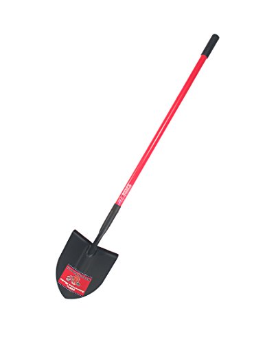 Bully Tools 82515 14-gauge Round Point Shovel With Fiberglass Long Handle