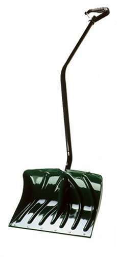 Suncast SC3250 18-Inch Snow ShovelPusher Combo with Ergonomic Shaped Handle And Wear Strip Green