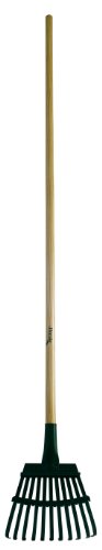 Flexrake 3W Shrub Rake 8-Inch Steel Head with 48-Inch Wood Handle