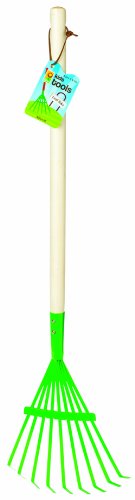 Toysmith 27-inch Kids Metal Leaf Rake With Hardwood Handle