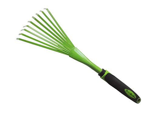 Tierra Garden 35-1823 Carbon Steel Shrub Rake With Tpr Soft-grip Handle