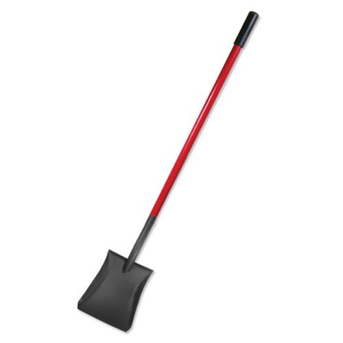 Bully Tools 82525 14-Gauge Square Point Shovel with Fiberglass Long Handle