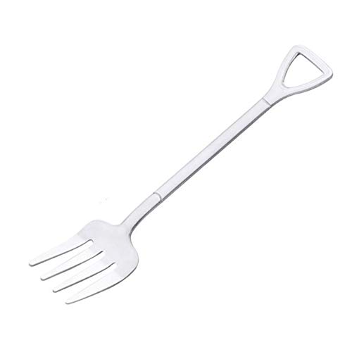 Fiesta Stainless Steel Spade Spoon Kitchen Coffee Dessert Spoons Yogurt Scoop Breakfast Salad Noodles Forks Metal Gift Dinnerware V3 silver2