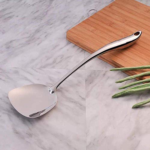 Stainless steel spoon household kitchen utensils thick handle effective anti-scalding and heat insulation 304 stainless steel spade