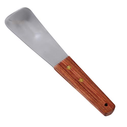 YouCY Ice Cream Spade Stainless Steel Dessert Shovel Hand-Mixing Self-Melting Cutter Heavy Duty Ice Pastry Spades Wooden Handle for Home Kitchen Commercial