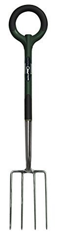 Radius Garden 20305 Pro Ergonomic Stainless Steel Digging Fork, Olive Color: Olive, Model: 20305, Outdoor & Hardware