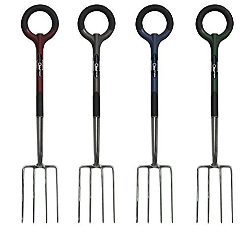 Radius Garden 20307 Pro Ergonomic Stainless Steel Digging Fork Burgundy po44t-kh435 H25w3373846