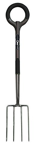 Radius Garden 20308 Pro Ergonomic Stainless Steel Digging Fork Slate Color Slate Model 20308 Outdooramp Hardware