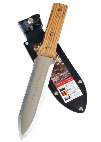 Japanese Hori Hori Garden Landscaping Digging Tool With 7-inch Stainless Steel Bladeamp Sheath