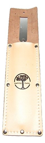 Hori Hori Knife Sheath - Japanese Garden Knife Scabbard - Genuine Ox Leather - Fits Hunting Knife and Fishing Knife By Oakridge Garden Tools