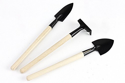 B8002 Mini Planting Tool 3pcs Set Spade Rake Shovel Set Perfect For Succulent Cactus Herbs Or Other Indoor Miniature