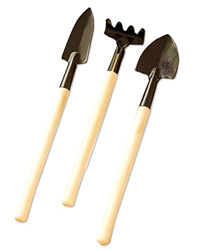 Bettereslife Multifunctional 3 Piece Garden Tools Rake Shovel Spade For Chlidren