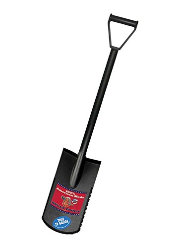 Bully Tools 92604 12-gauge 15-inch Steel Spade With Serrated Edge And Steel D-grip Handle