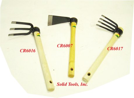 3-pc Weeding Tools- Adze Cultivator Fork