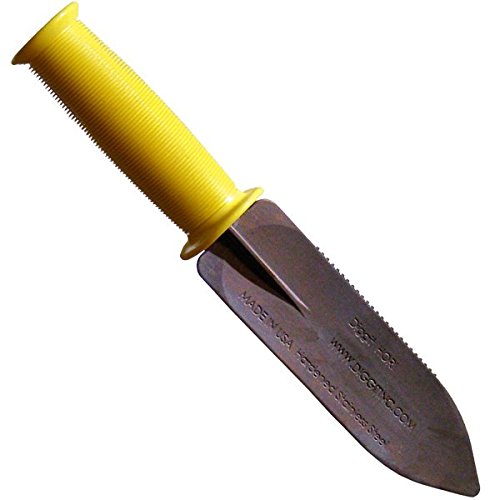 Hori Garden Knife Stainless Rust Free Blade wSerrated Edge - MADE IN THE USA - Multi-Purpose Hand Digging Tool - Sod  Root  Plant Cutting Tool  Cast Iron Lifetime Warranty