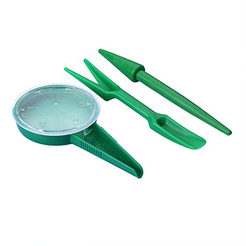 SIENOC Dig Seedlings Tools Digging Tools Plastic Hole Puncher Sowing Tool Portable Mini Planting Tools Garden Tools Dig  Hole Punch Sowing Tool