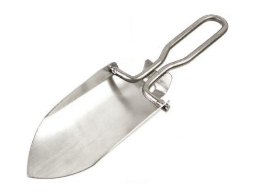 Mini Stainless Steel Folding Trowel  44oz  25 Inch Wide  47oz Weight  Great For Light Gardening And Camping