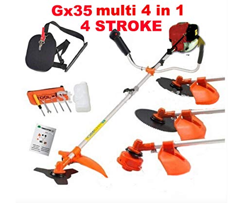 CHIKURA Gx35 Brush Cutter 4 in 1 Lawn Mower Outdoor Garden Tool Pruner Hedge Trimmer Saw