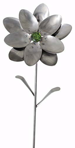 Forked Up Art G22 Stainless Steel Fork and Spoon Aurora Flower Sculpture