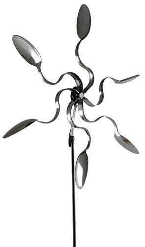 Forked Up Art G36 Stainless Steel Fork and Spoon Curve Spinner Sculpture