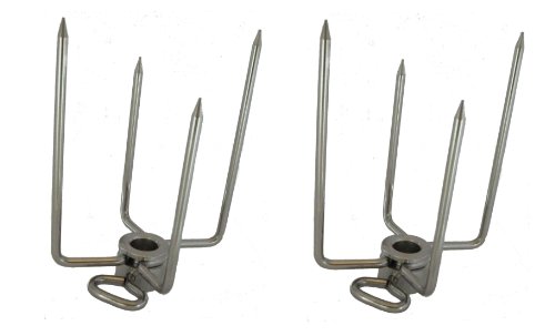 Onegrill Stainless Steel Rotisserie Forks 12&rsquo&rsquohexagonamp 38&quot Square Spit