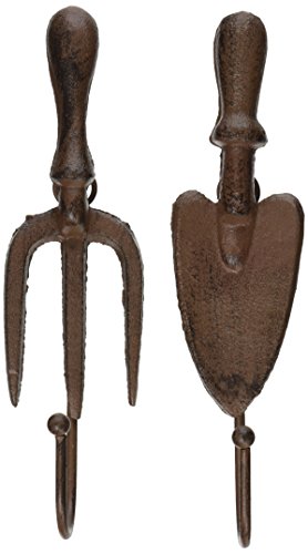 Esschert Design Garden Hooks Shovel and Fork Set of 2