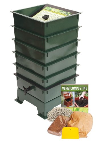 Worm Factory DS5GT 5-Tray Worm Composter Green