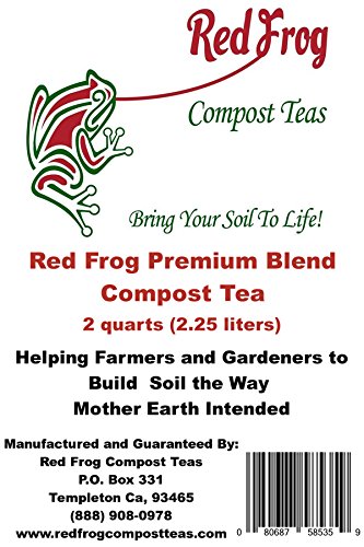 2 Quarts Red Frog Premium Blend Compost Tea-All Purpose Plant Hydroponics FeedAll Natural Organic Blend Blended wBest Feeds Trace Minerals for All FertilizerSoil Amendment Needs