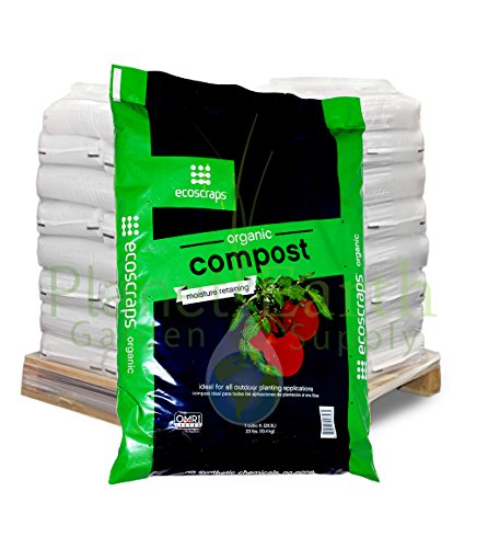 EcoScraps Organic Moisture Retaining Compost Mix 1 CF 60 bags EOS1000 Organic Compost by the pallet with