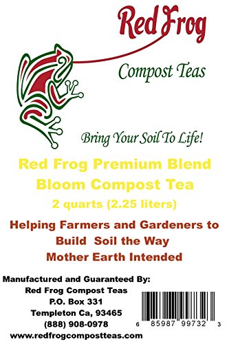 RED FROG ULTIMATE BLOOM Specialty Blend Compost Tea2 quarts Organically Naturally EXPLODE All PlantsTreesFlowersVegetablesFruits BLOOM GROWTH