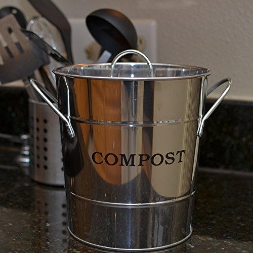 2-n-1 Compost Bucket - Stainless Steel