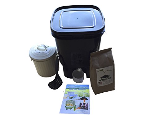 Sunwood Life Bokashi Compost Kit Premium Model, Black Bucket