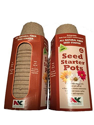 30 3&quot Organic Compost Seed Starter Pots