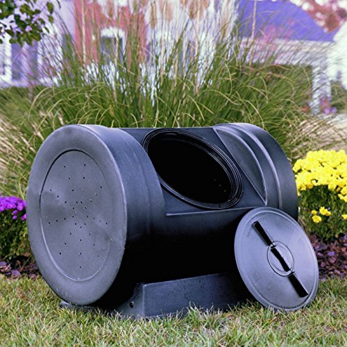 Compost Tumbler Garden Waste Bin Grass Trash Barrel Fertilizer Leaves 90 Gallon hj7-545mki94 G1579205