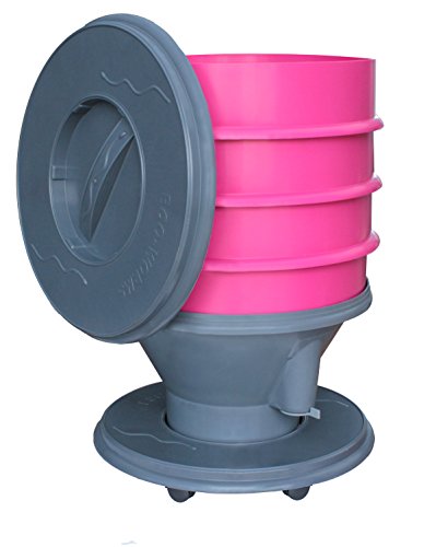Exaco 610016 Eco Worm Composter on Wheels 8-Gallon Pink