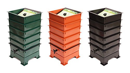 Worm Factory 345 Tray GREEN BLACK TERRACOTTA Worm Composter