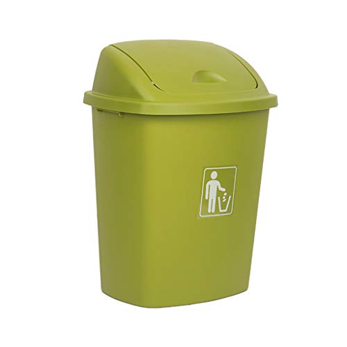 LXF Outdoor Waste Bins Swing Box Home Garden Kitchen Garbage Recycling Plastic Trash Black Wheelie bin Color  A Size  40L