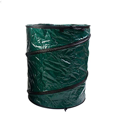 Techecho Lawn Pool Garden Leaf Waste Bag Garden Garbage Bag Large Waterproof Heavy Garbage Bag Can Be Reused Foldable Courtyard Bin Reusable Color  Oxford