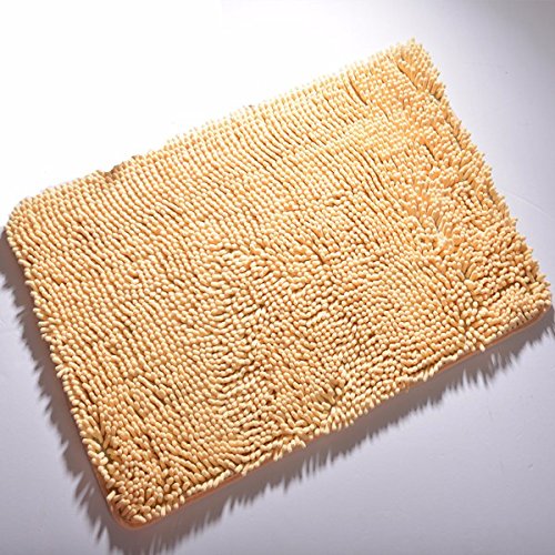 Yiting Doormats Soft Green Bathroom Absorbent Non-Slip in The Suction feet Toilet scouring Pads5080CM F