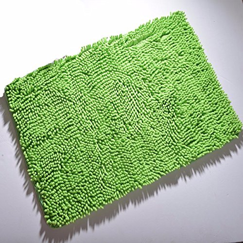 Yiting Doormats Soft Green Bathroom Absorbent Non-Slip in The Suction feet Toilet scouring Pads6090CM E