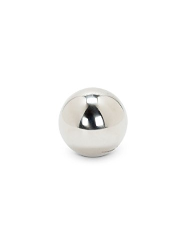 Abbott Collection Small Silver Garden Gazing Ball