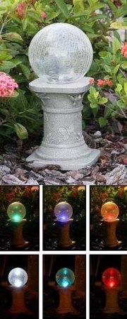 Solar Gazing Ball With Stand