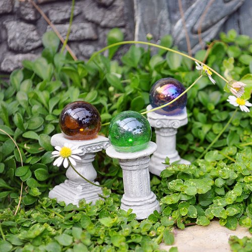 Fairy Garden Mini Gazing Globes Set Of 3