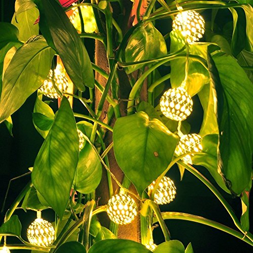 Irealist Solar String Lightsglobe 20led Sring Lightslanterns Tree Ornament For Outdoor Gardens Homes Wedding