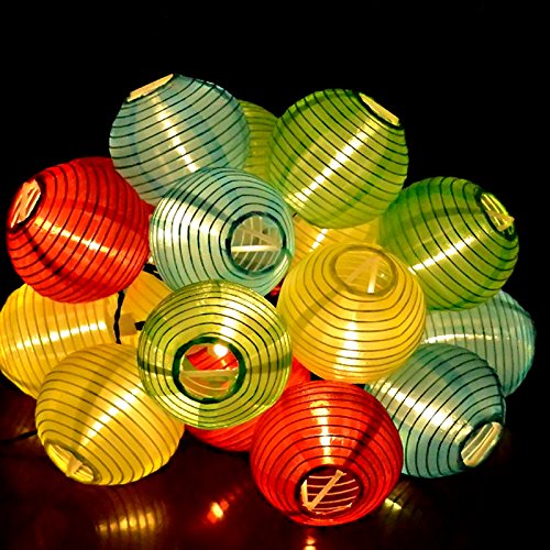 Verala Solar Lantern 20 LED 1574 FT String Lights Globe Lights Fairy Lights For Festival Garden Christmas Party Decoration Indoor Outdoor Warm Right Multicolour Lampshade