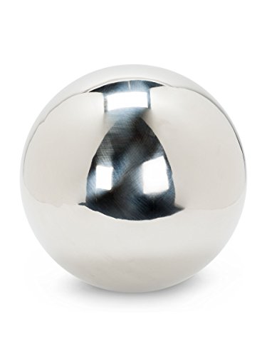 Abbott Collection Jumbo Silver Garden Gazing Ball