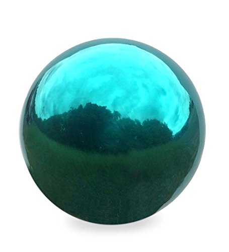 Stainless Steel Gazing Ball in Teal