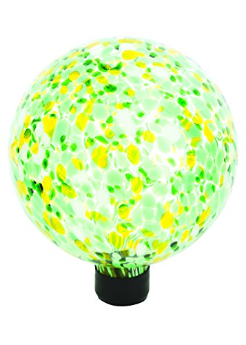 Russco Iii Gd137128 Glass Gazing Ball 10&quot Green Spots