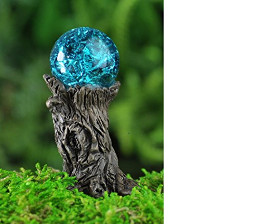 Fiddlehead Blue Crystal Gazing Ball 17279 Fairy Garden